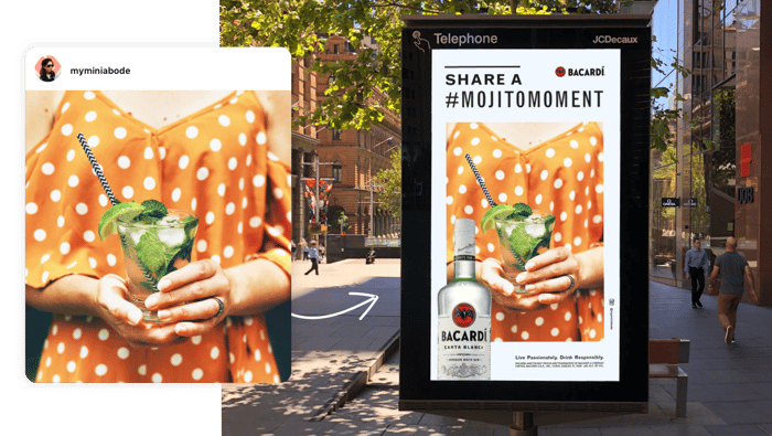 Bacardi x TRIBE Mojito Moments Billboards