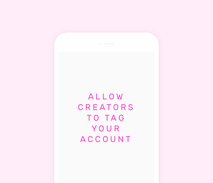 Creators Tag your account