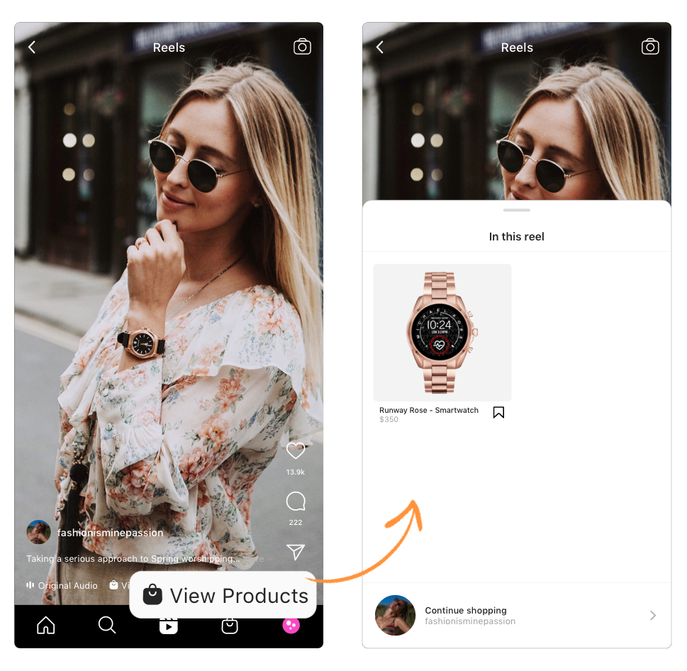 shopping on instagram instagram reels